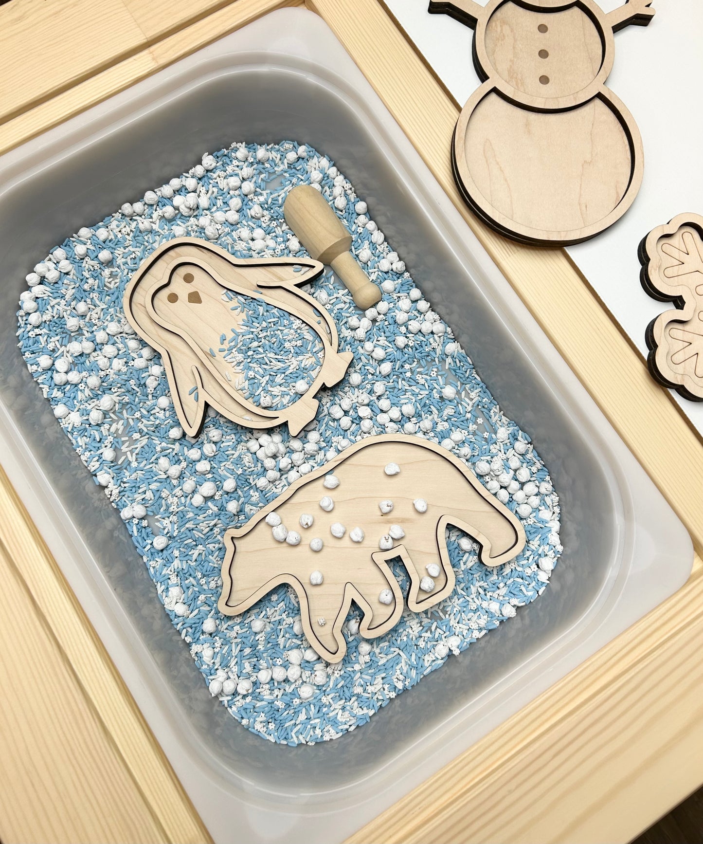 Winter Themed Sensory Trays