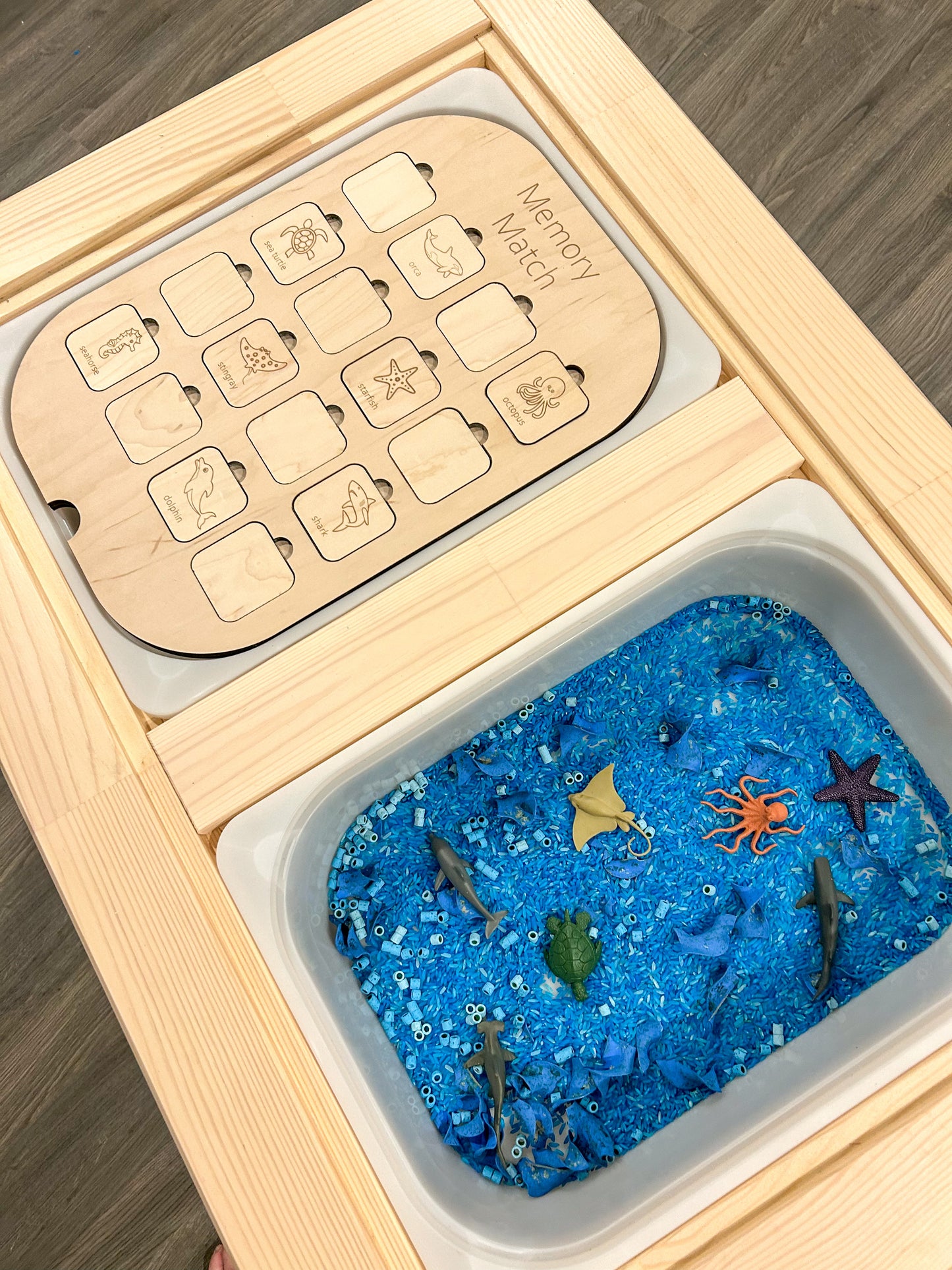 Sea Creature Memory Match Tiles