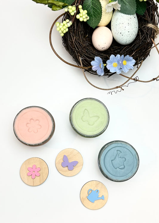 Spring Playdough Stampers