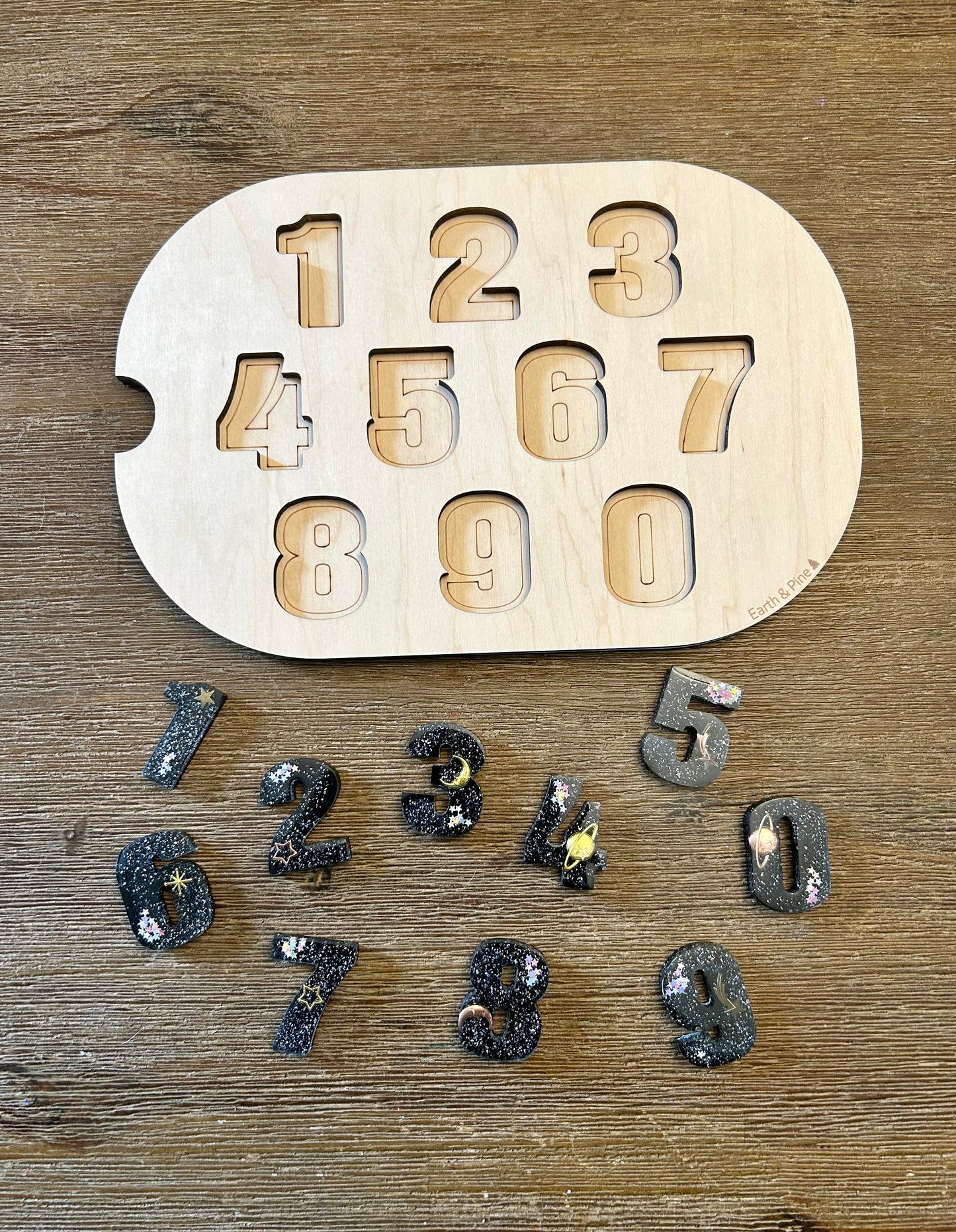 Resin Number Insert with Resin Numbers