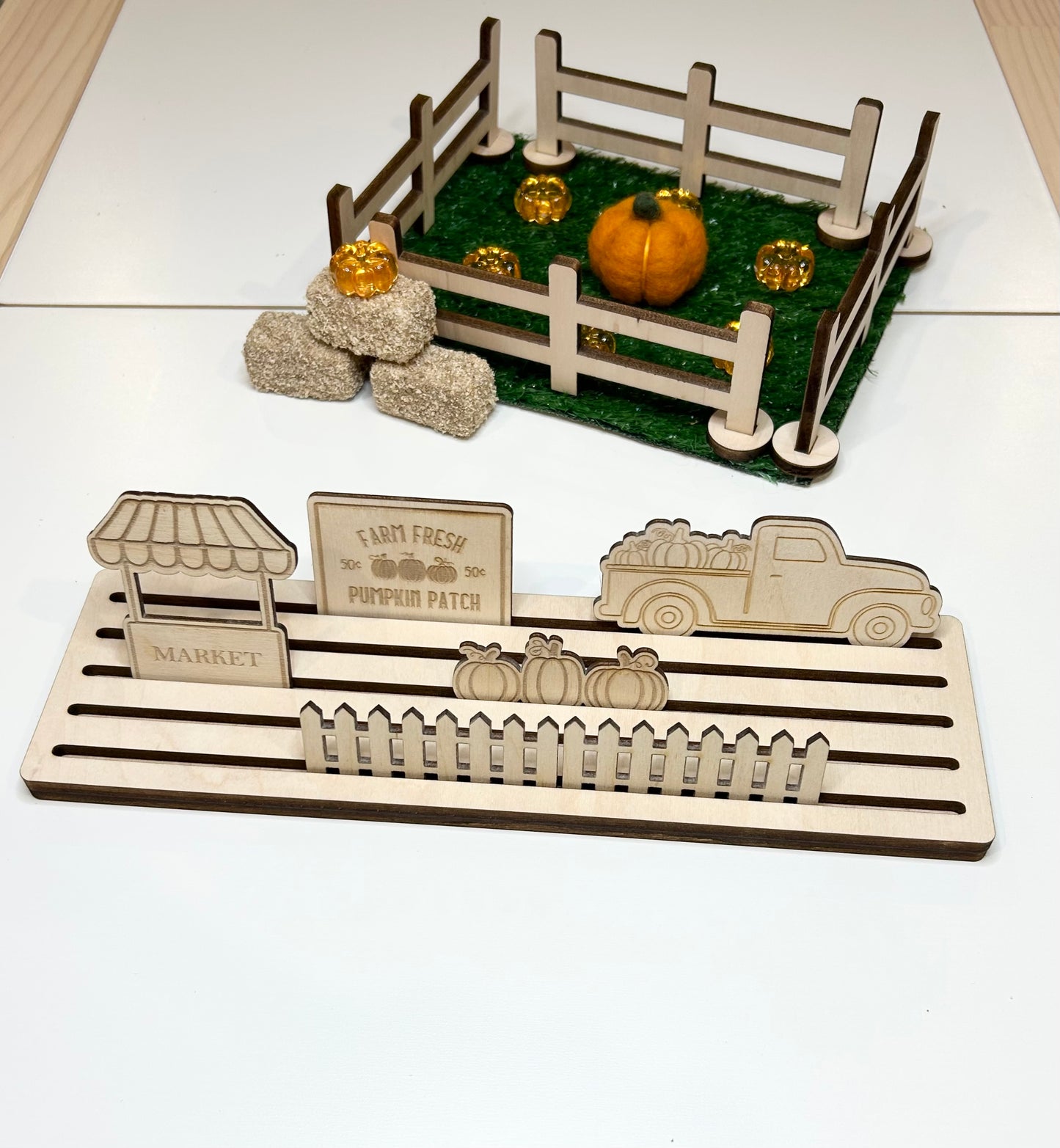 Pumpkin Patch Wooden Story Pieces