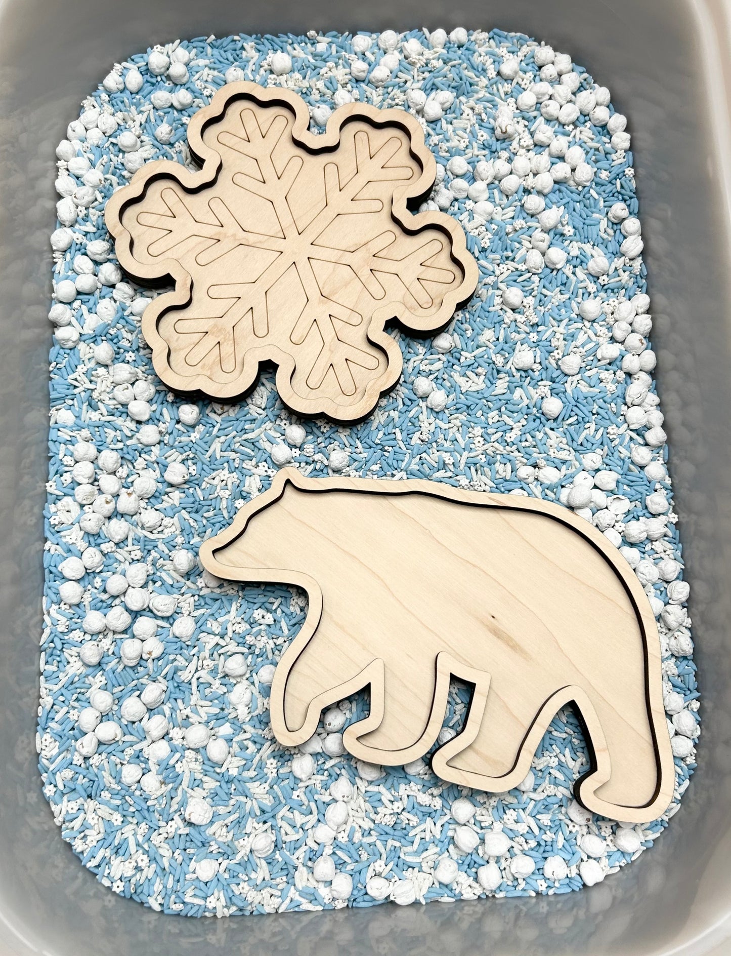 Winter Themed Sensory Trays