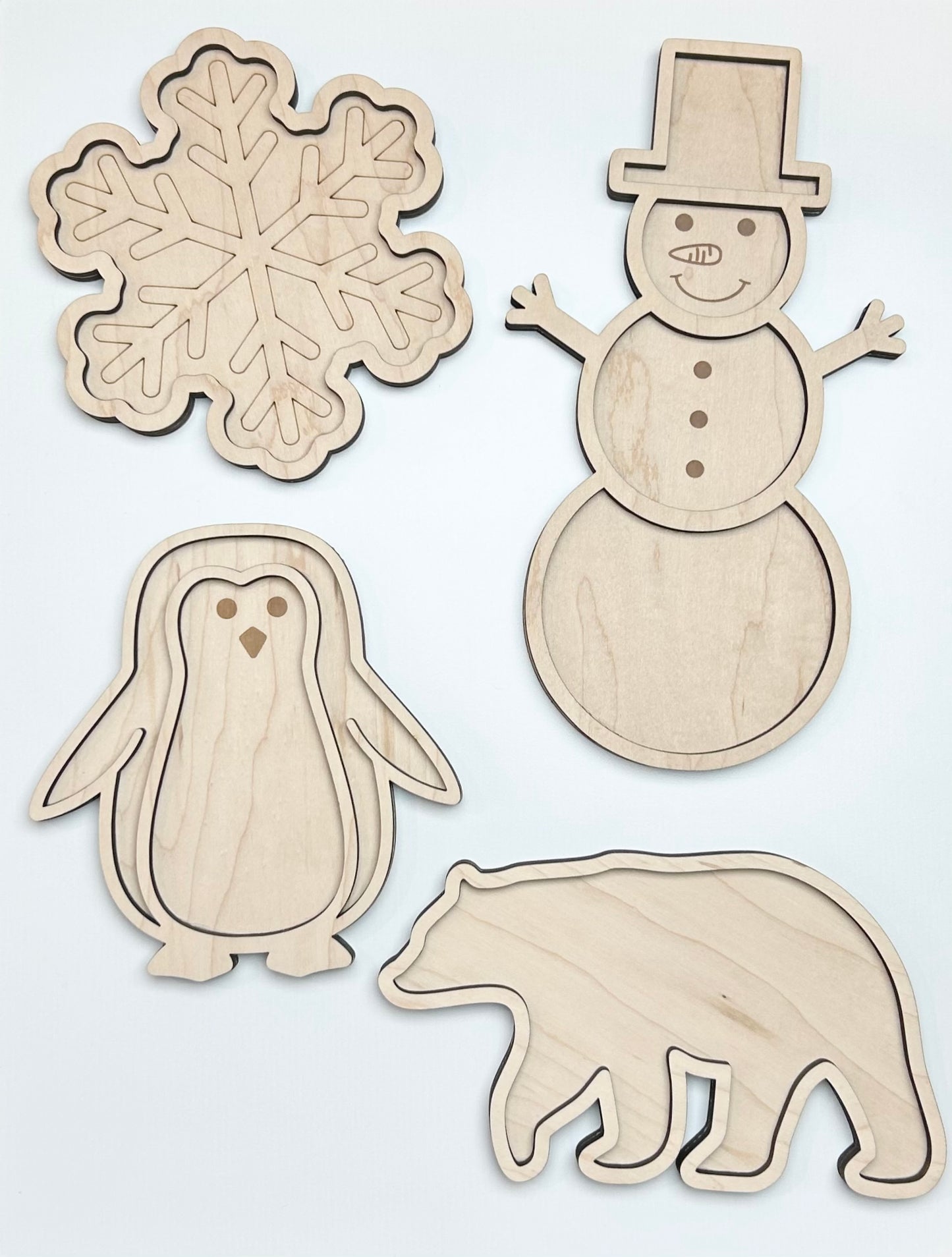 Winter Themed Sensory Trays