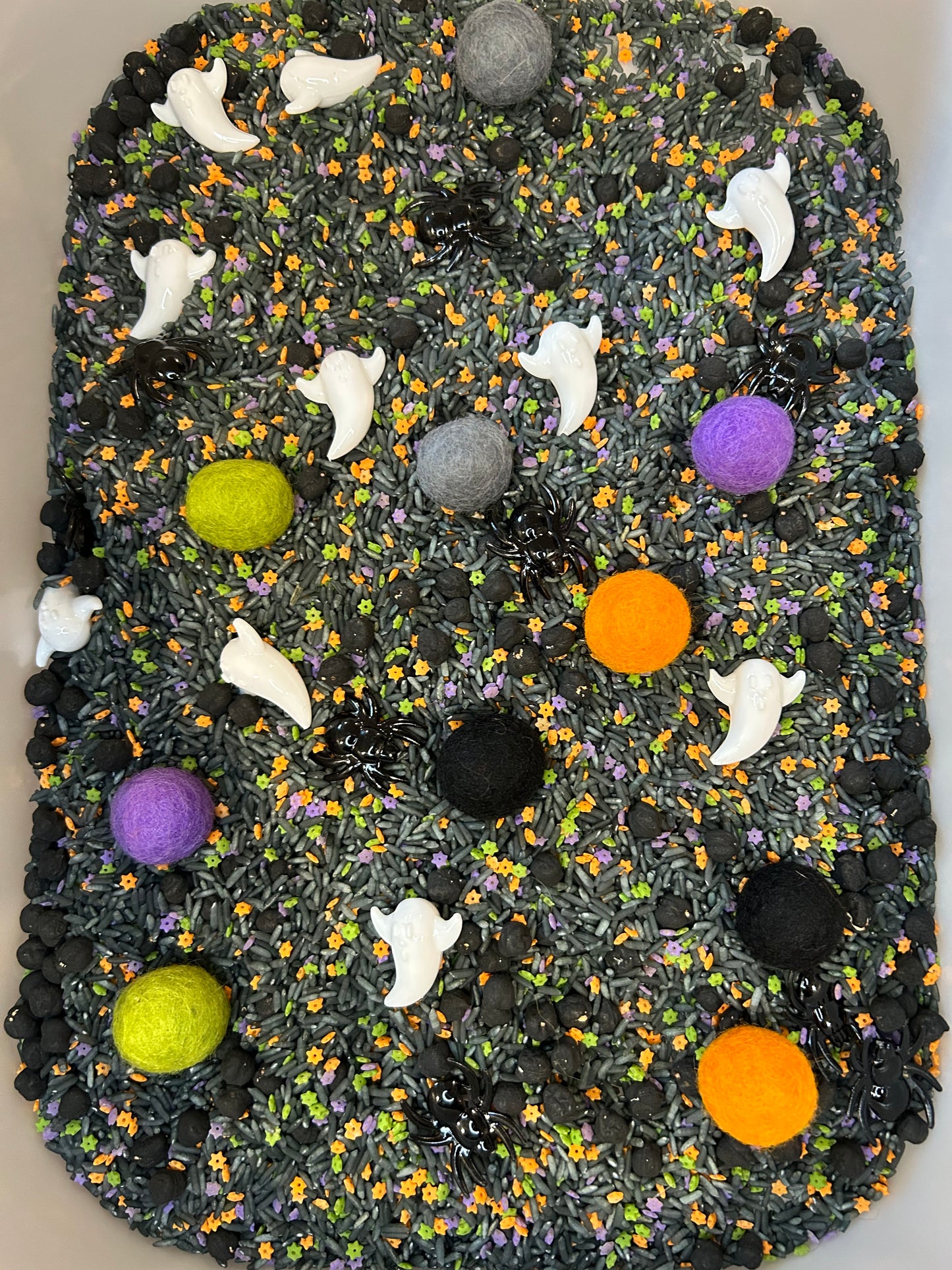 Spooky Themed Felt Balls