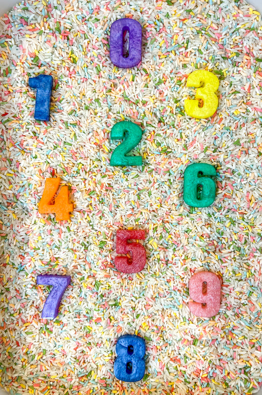 Rainbow Resin Number Set (Ready-to-ship)