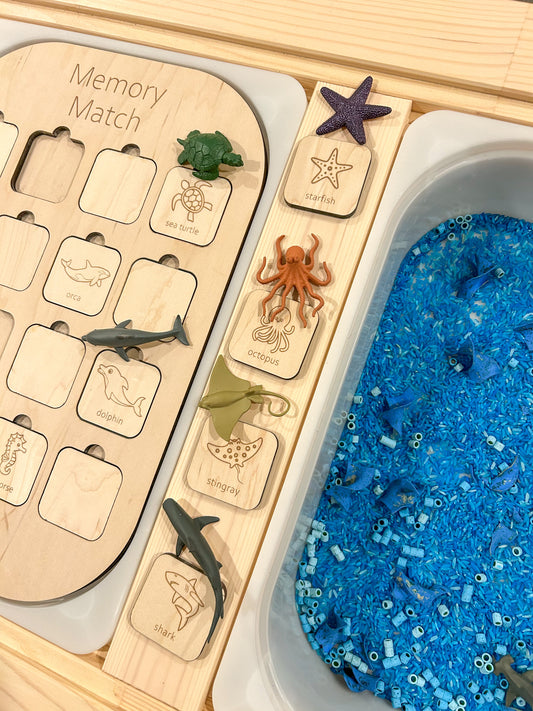 Sea Creature Memory Match Tiles