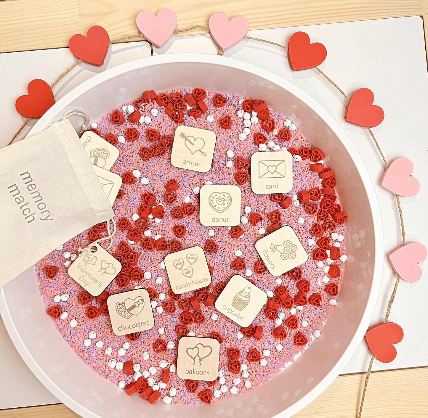 Valentine’s Day Memory Match Tiles