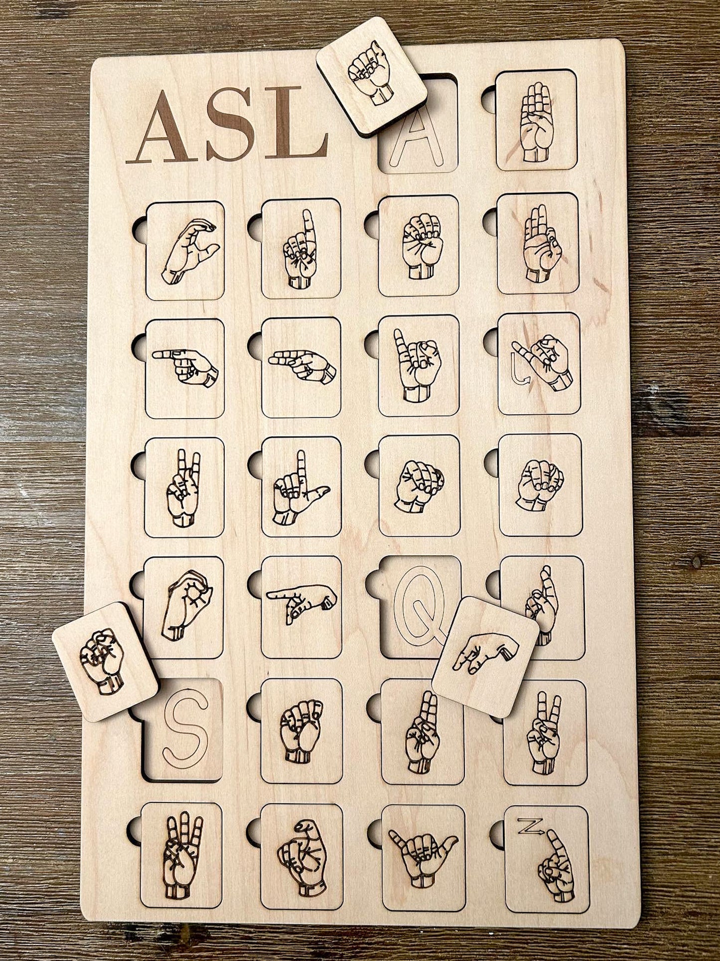 ASL Alphabet Puzzle