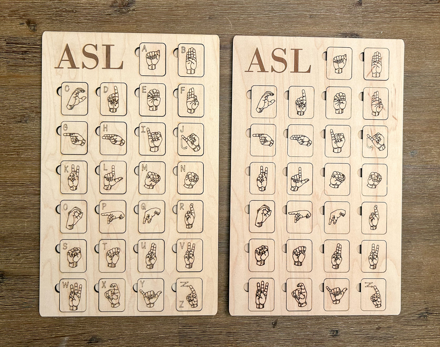 ASL Alphabet Puzzle