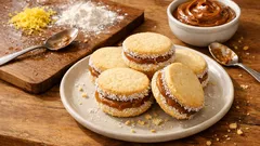 Homemade Alfajores with Dulce de Leche—Tender Cookies That Melt in Your Mouth