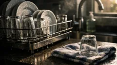 Stop drying glasses upside down on a towel and avoid that musty smell