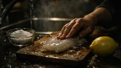 How to clean squid so it doesn’t smell fishy (the coarse salt method)